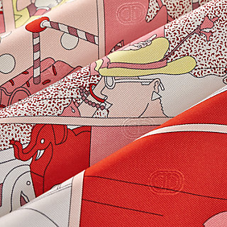Ready… Go! scarf 45 - Pink | Hermès Singapore